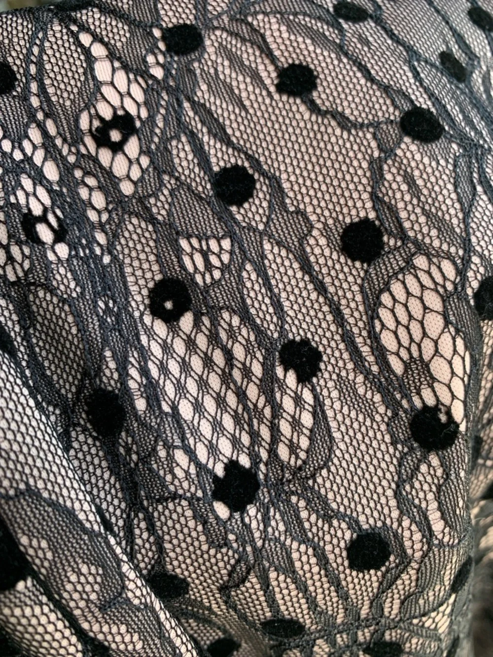 Jason Wu Pink Dress with Black Lace Overlay